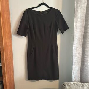 Black Short Sleeve Maia Dress